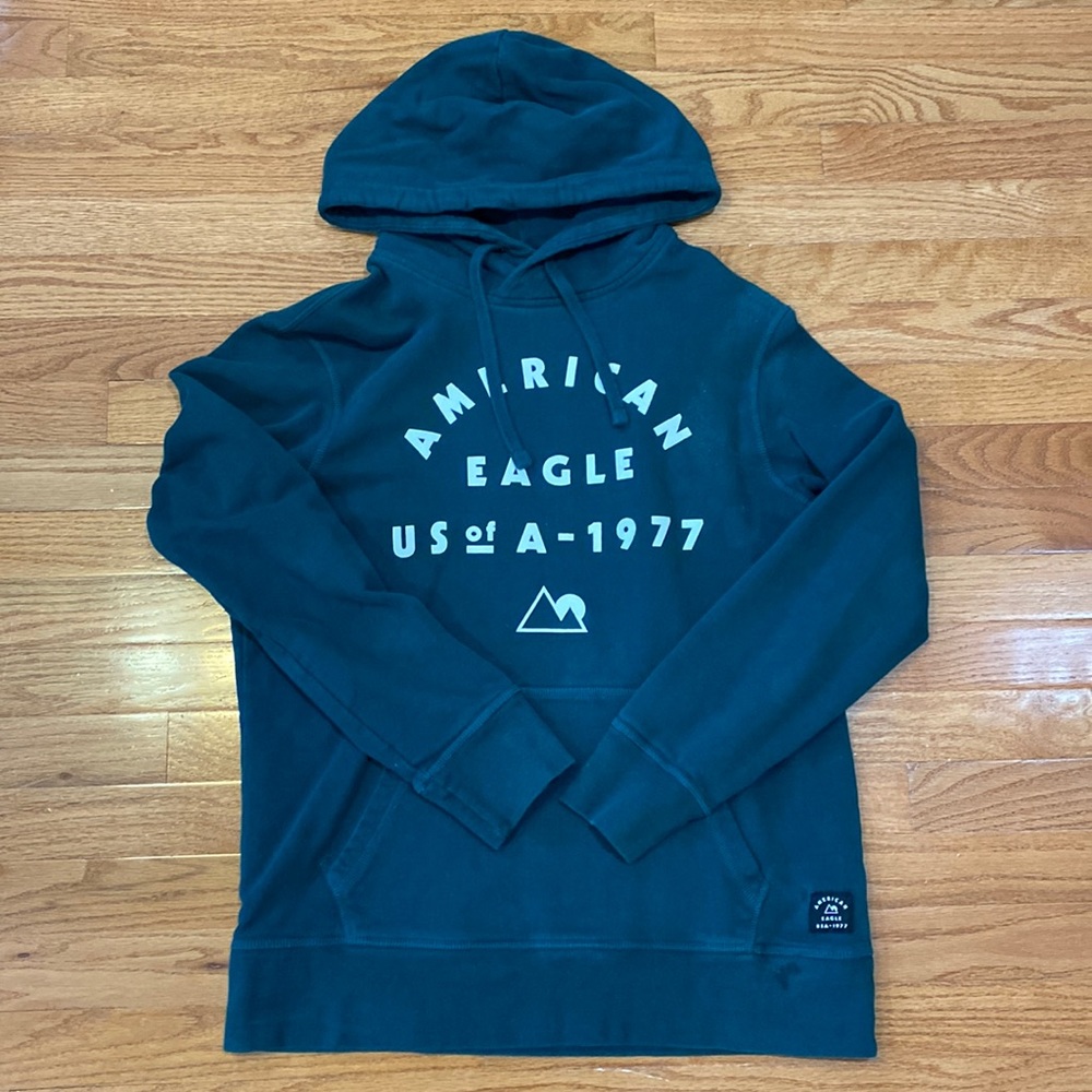 Green American Eagle Hoodie